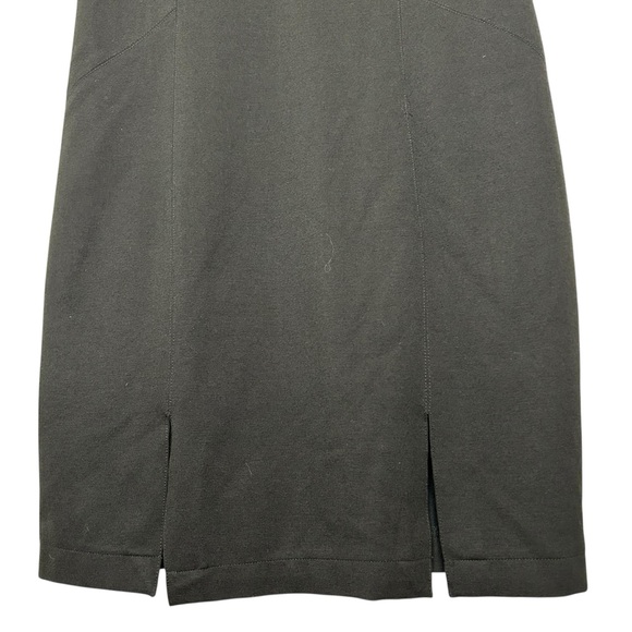 Larry Levine Black Knee Length Sheath Dress Size 8 Short Sleeves - Picture 5 of 10